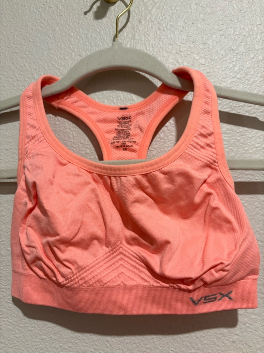 Victoria's Secret Coral Peach Seamless Sports Bra